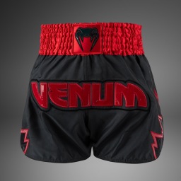 Шорты тайские Venum Inferno - Charcoal Grey/Red