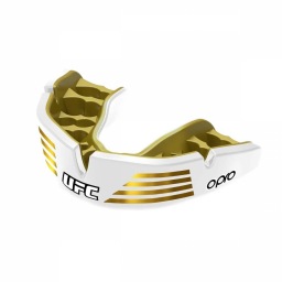 Боксерская капа OPRO Instant Custom-Fit UFC Strike - Gold/White/Gold