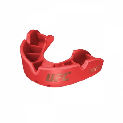 Детская боксерская капа Opro Self-Fit Bronze UFC - Red
