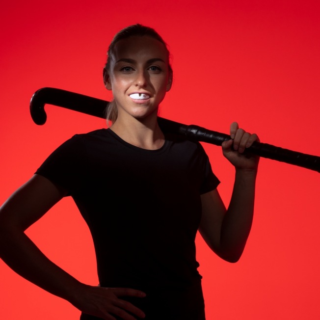 Детская боксерская капа OPRO Self-Fit Gold - White/Gold | Фото 3