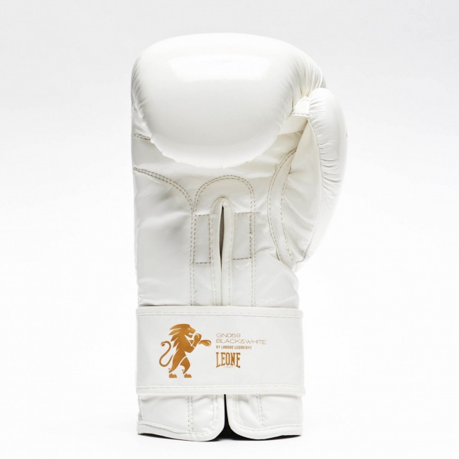 Боксерские перчатки Leone GN059W - White/Gold | Фото 3