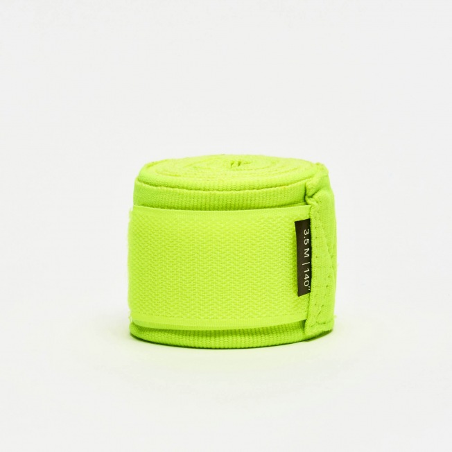 Боксерские бинты Leone AB705 - Yellow (3.5m) | Фото 2