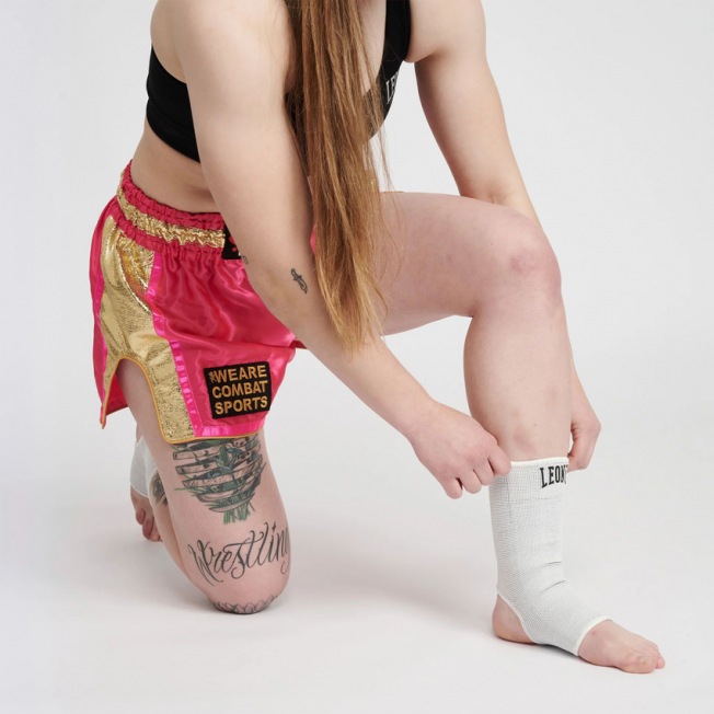 Бандаж на голеностоп Leone 1947 Double Face AB716 - Black/White | Фото 9