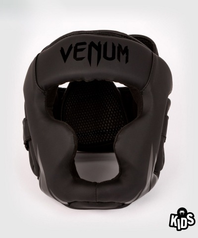 Детский боксерский шлем Venum Challenger - Black/Black