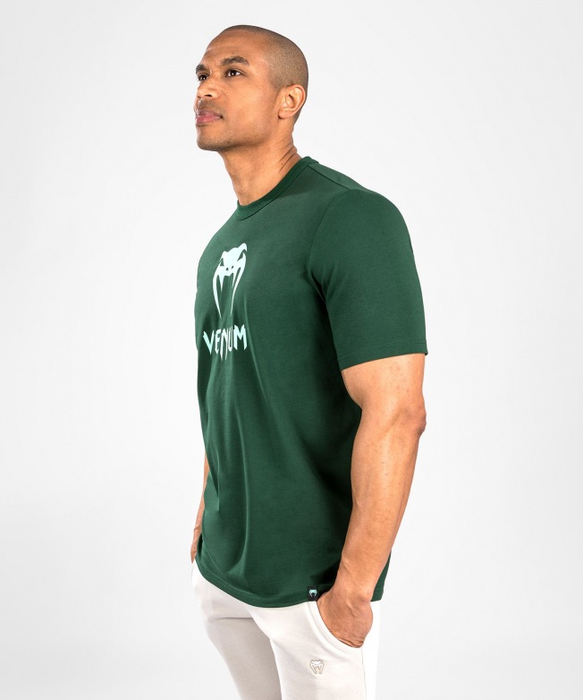 Футболка Venum Classic - Dark Green/Turquoise | Фото 3