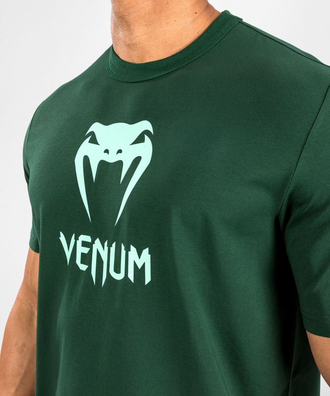 Футболка Venum Classic - Dark Green/Turquoise | Фото 4