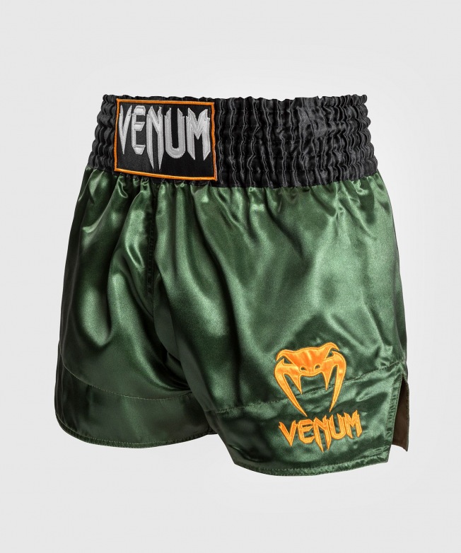 Тайские шорты Venum Classic - Green/Black/Gold | Фото 1