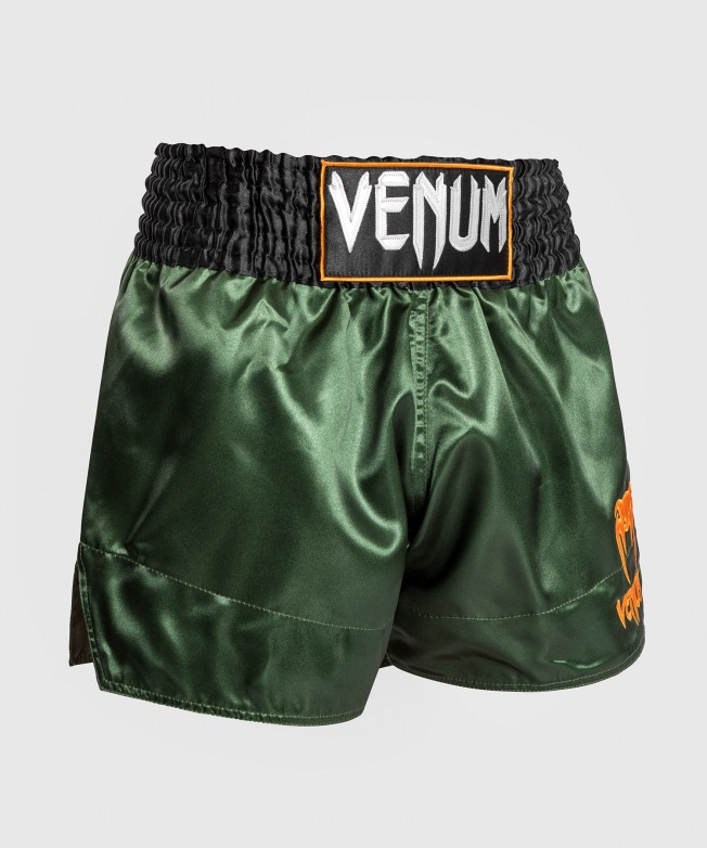 Тайские шорты Venum Classic - Green/Black/Gold | Фото 2