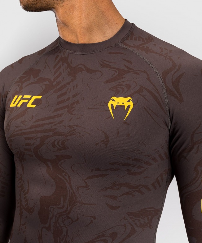 Рашгард UFC Venum Fight Week LS - Earthen Brown | Фото 6