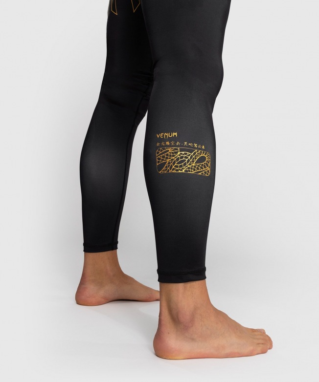 Компрессионные штаны Venum Serpenti - Black/Silver/Gold | Фото 5