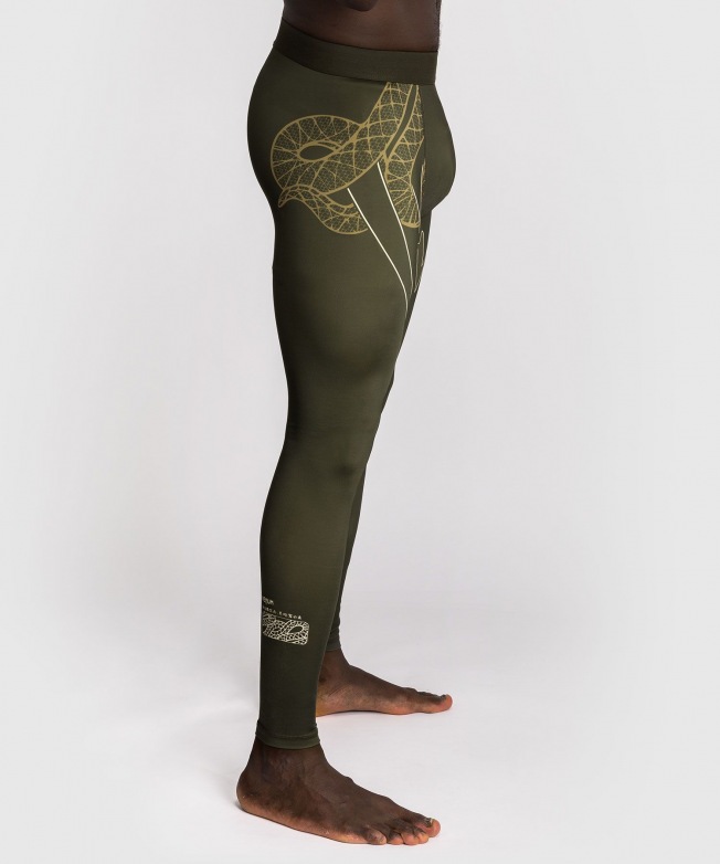 Компрессионные штаны Venum Serpenti - Khaki/Bronze/Ivory | Фото 1