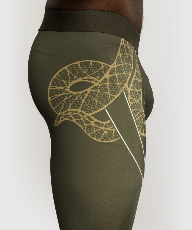 Компрессионные штаны Venum Serpenti - Khaki/Bronze/Ivory | Фото 3