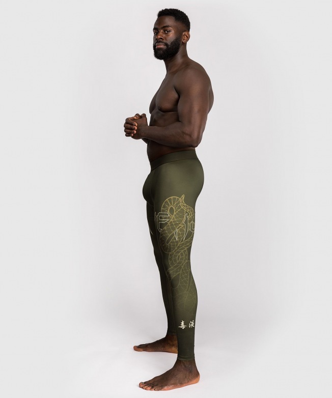 Компрессионные штаны Venum Serpenti - Khaki/Bronze/Ivory | Фото 5