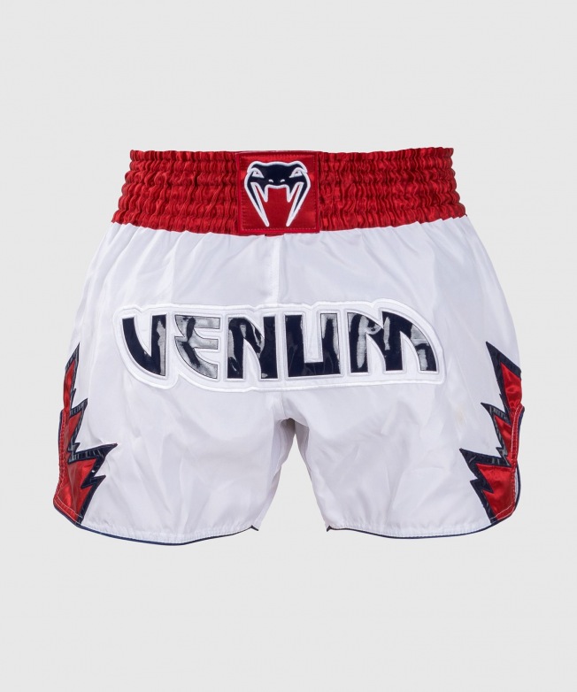 Шорты тайские Venum Inferno - White/Red