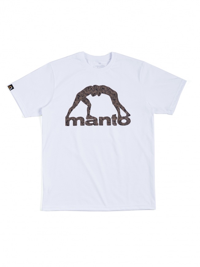 Футболка Manto Logo Camo - White