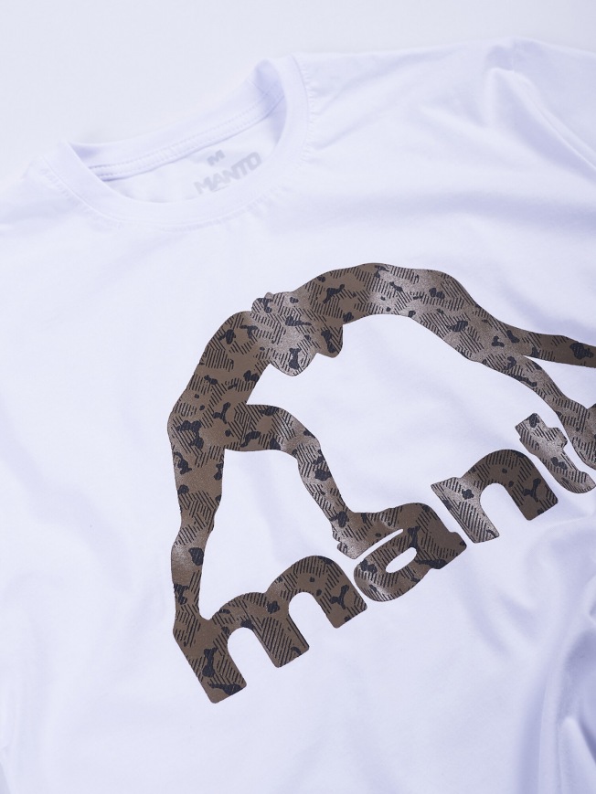 Футболка Manto Logo Camo - White | Фото 1