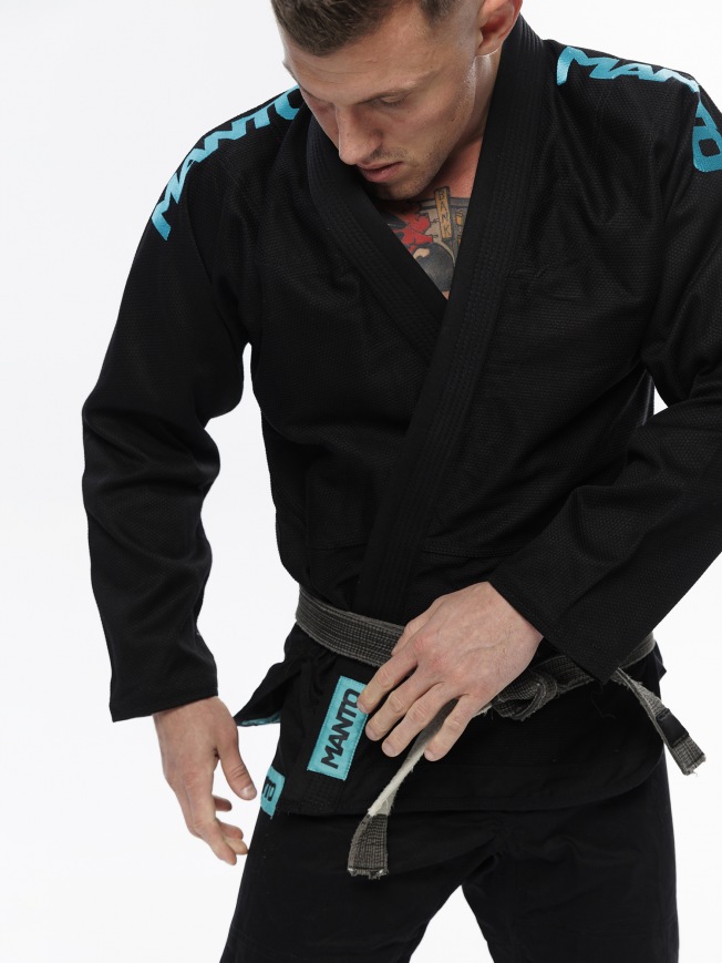 Кимоно для BJJ Manto X5 - Black/Ferozi | Фото 2
