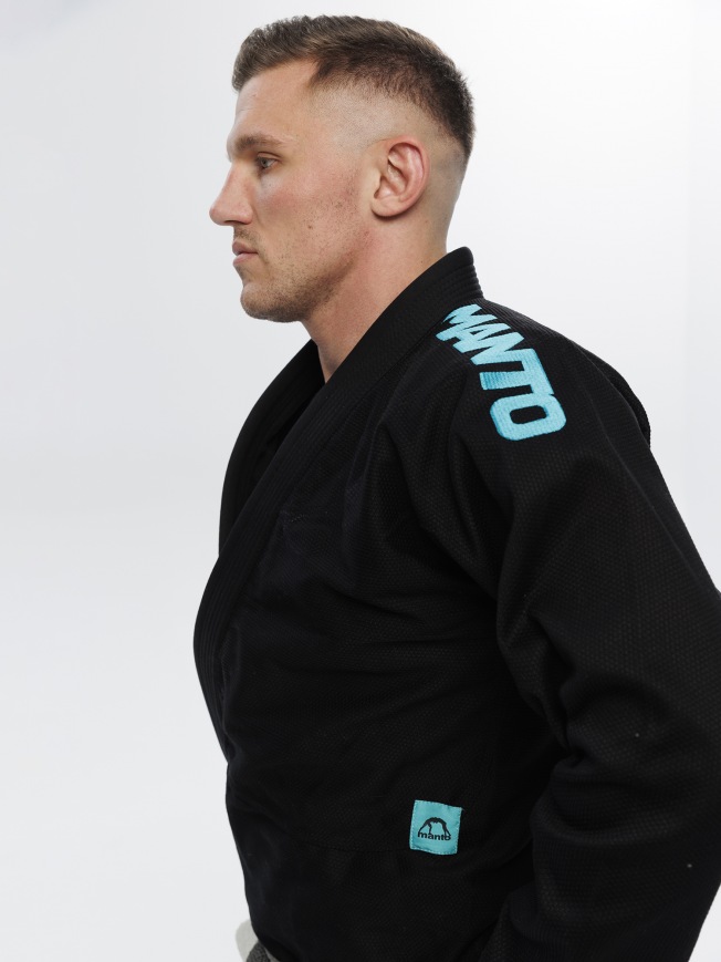 Кимоно для BJJ Manto X5 - Black/Ferozi | Фото 4