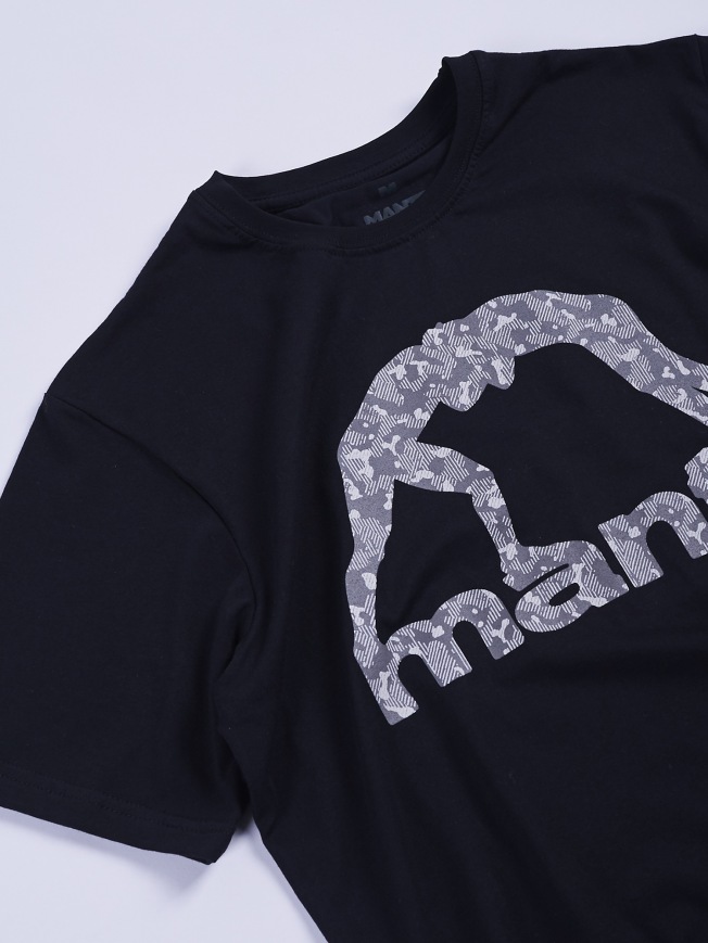Футболка Manto Logo Camo - Black | Фото 1