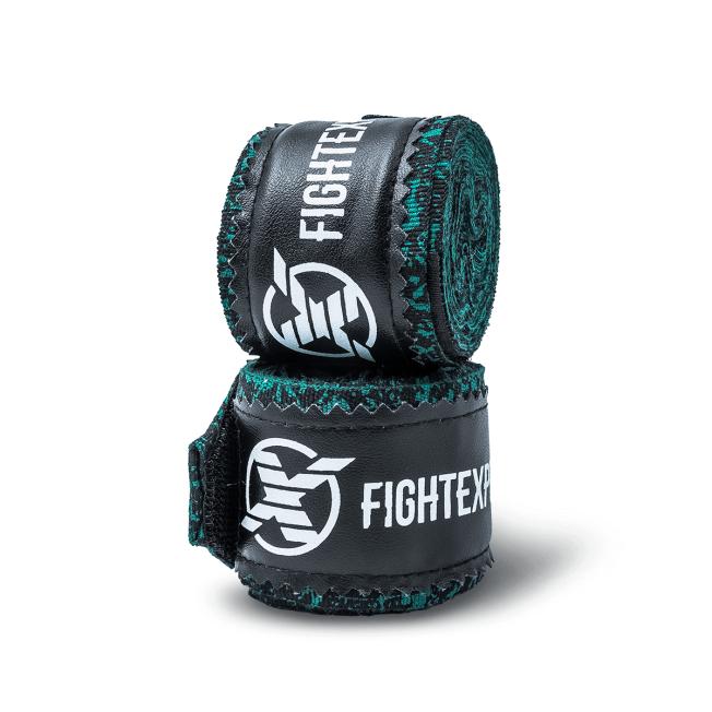 Бинты боксерские Fight Expert Fancy - Emerald/Black (3.5m) | Фото 1