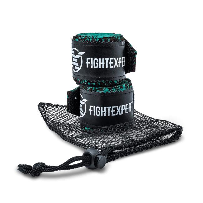 Бинты боксерские Fight Expert Fancy - Emerald/Black (3.5m) | Фото 2