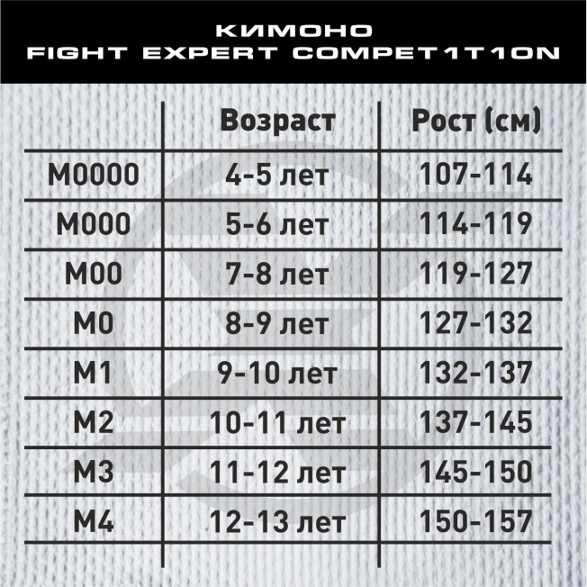 Детское кимоно для BJJ Fight Expert Competition Kids - White | Фото 11
