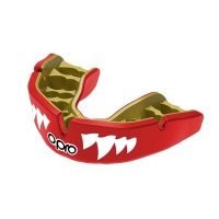 Боксерская капа OPRO Instant Custom-Fit Jaws - Red/White/Gold