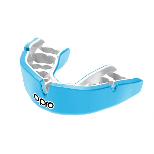 Боксерская капа Opro Instant Custom Single Colour - Sky Blue/White