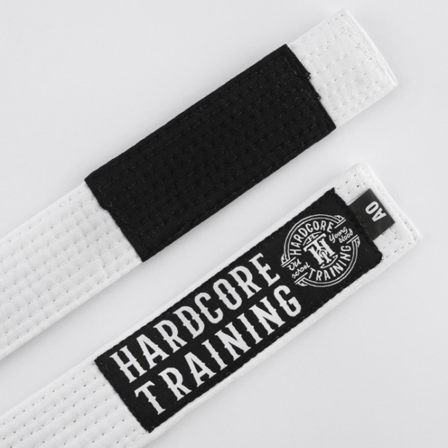 Детский пояс для кимоно Hardcore Training - White | Фото 3