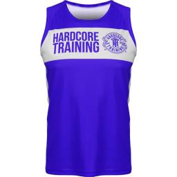 Боксерская майка Hardcore Training Blue/White