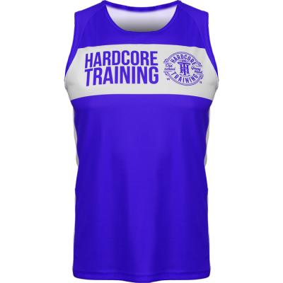 Боксерская майка Hardcore Training Blue/White