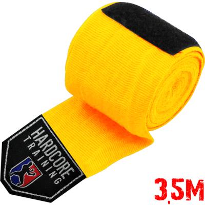 Боксерские бинты Hardcore Training Superior - Yellow (3.5m)