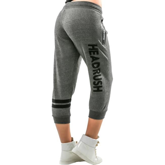 Женские спортивные капри Headrush Double Stripes - Grey | Фото 1