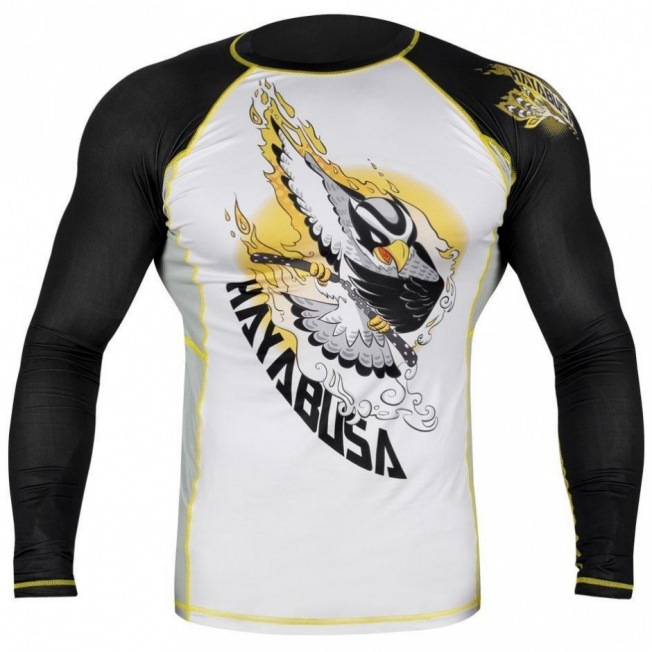 Рашгард Hayabusa Ninja Falcon Longsleeve - Black/Yellow | Фото 2