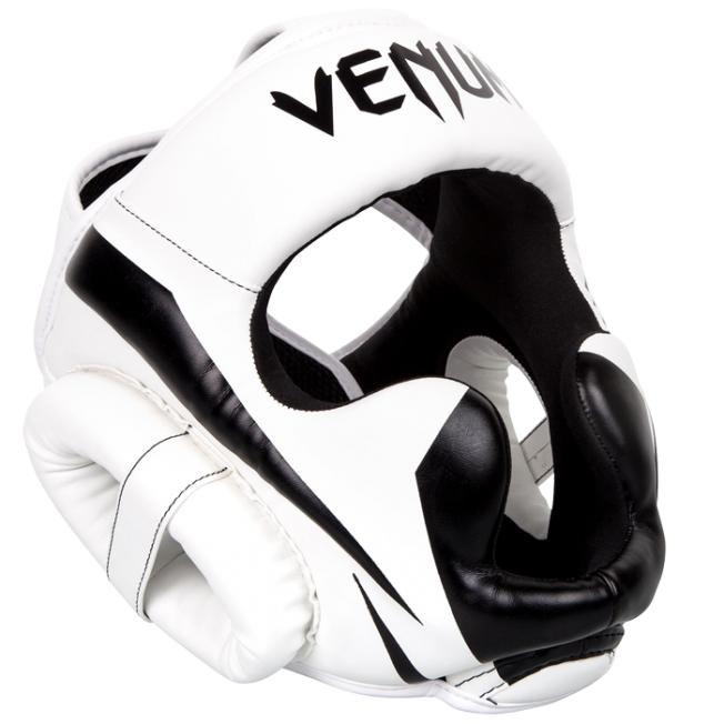 Боксерский шлем Venum Elite - White/Black