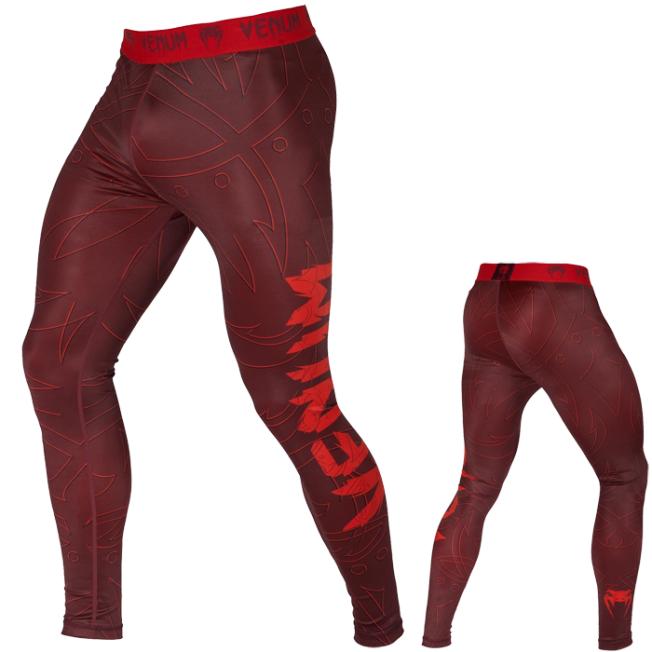 Компрессионные штаны Venum Nightcrawler - Red