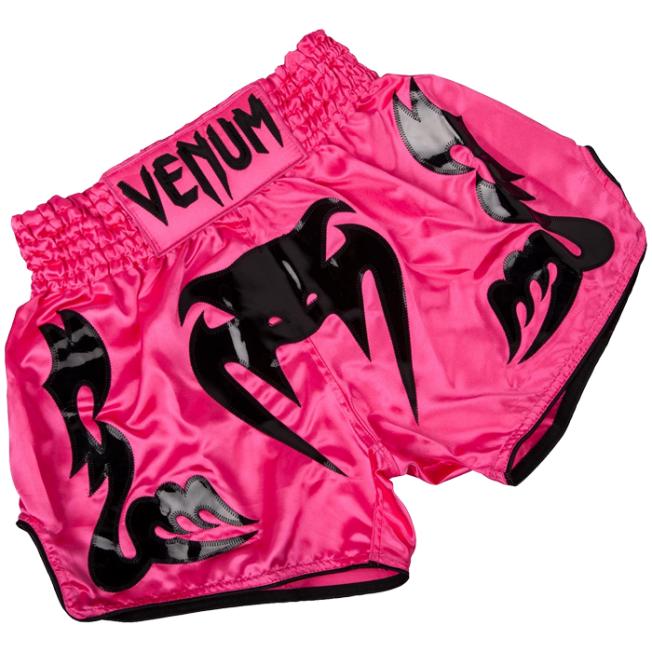 Женские шорты для тайского бокса Venum - Pink/Black
