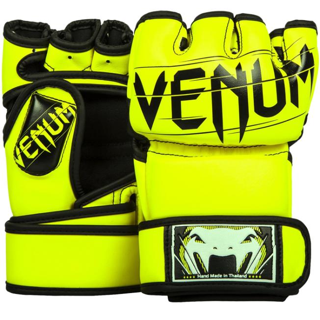Перчатки ММА Venum Undisputed 2.0 - Neo Yellow