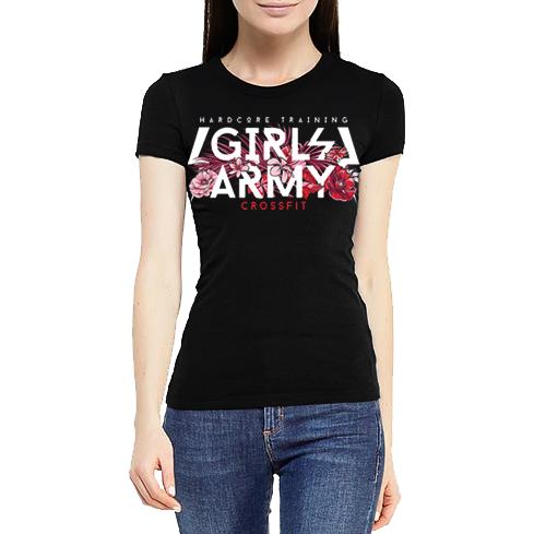 Женская футболка Hardcore Training Girls Army
