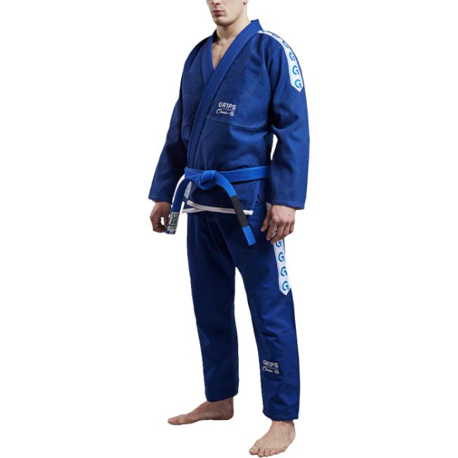 Кимоно для BJJ Grips Athletics Class Logo Tape - Royal Blue/White | Фото 2