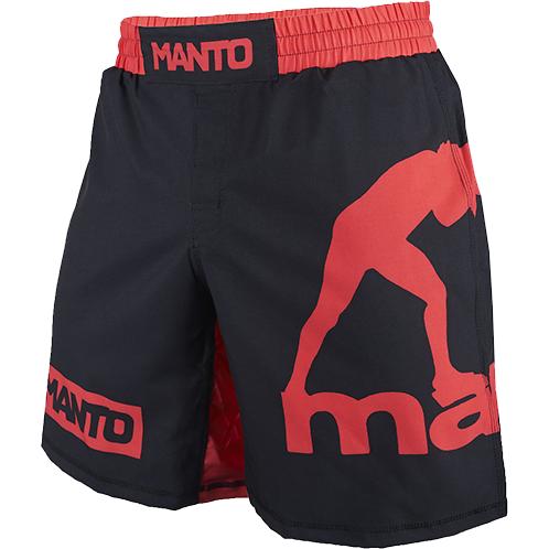 Шорты ММА Manto Logo - Black/Red