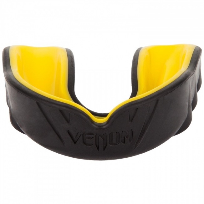 Капа боксерская Venum Challenger - Black/Yellow