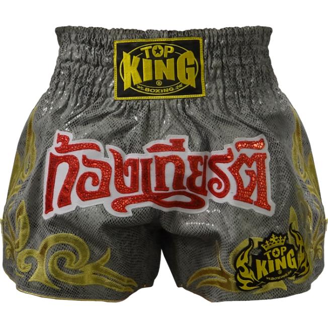 Шорты для тайского бокса Top King Boxing - Silver