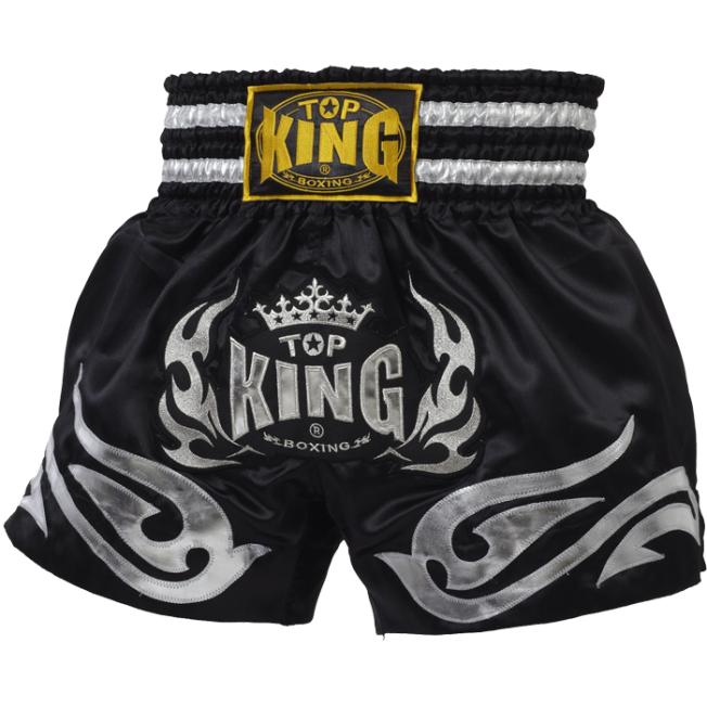 Тайские Шорты Top King Boxing - Black/Silver