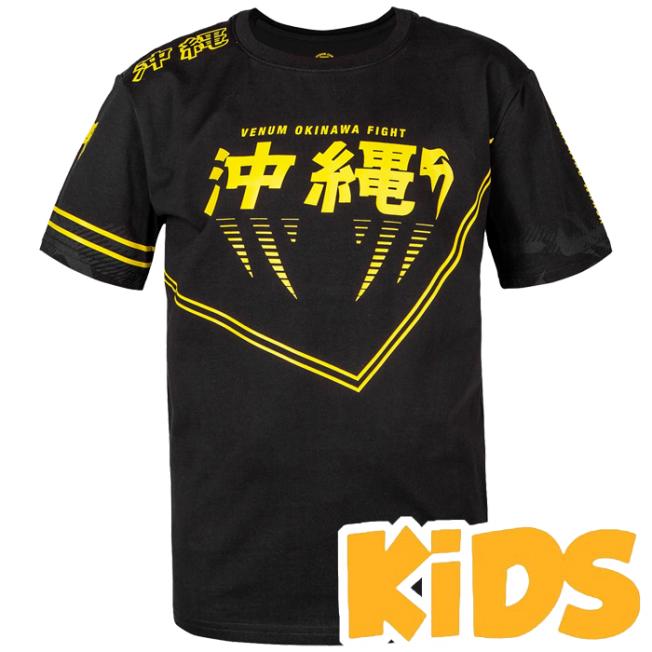 Детская футболка Venum Okinawa 2.0 - Black/Yellow