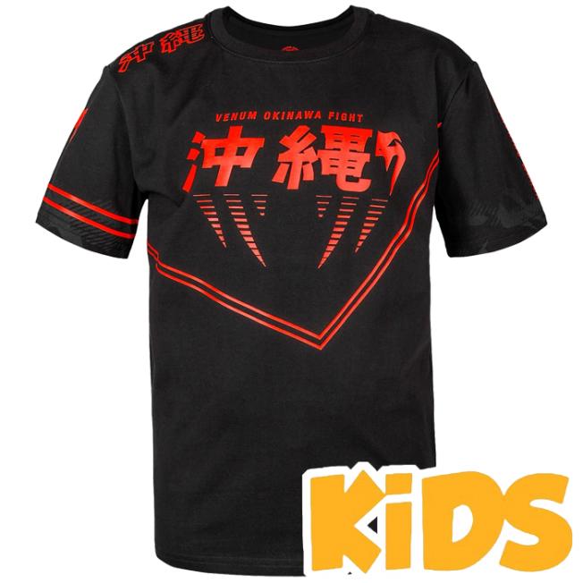 Детская футболка Venum Okinawa 2.0 - Black/Red