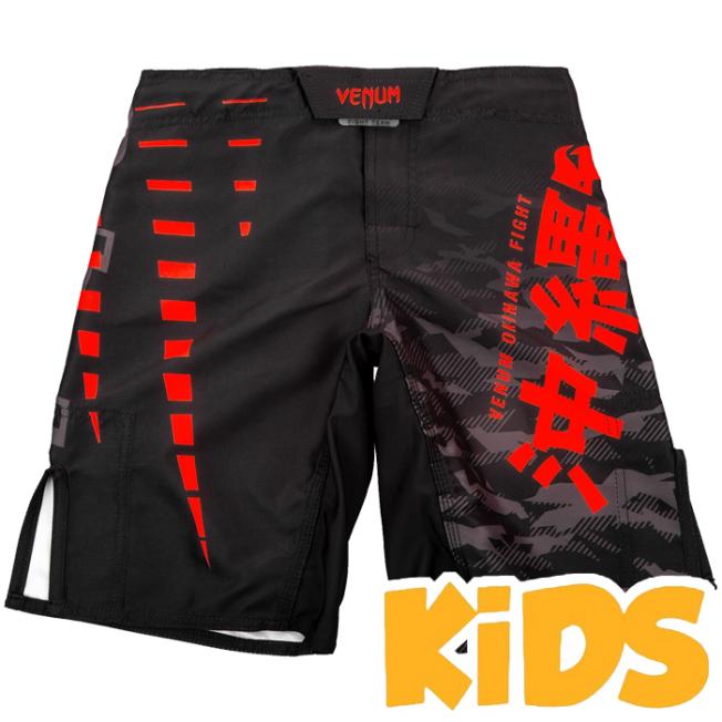 Детские ММА шорты Venum Okinawa 2.0 - Black/Red
