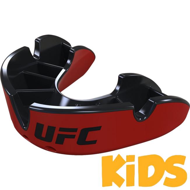 Детская боксерская капа Opro Silver Level UFC - Red/Black