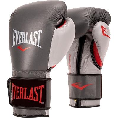 Боксерские перчатки Everlast PowerLock - Grey/White
