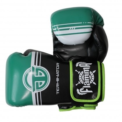 Боксерские перчатки Flamma Terminator 2.0 - Black/Green